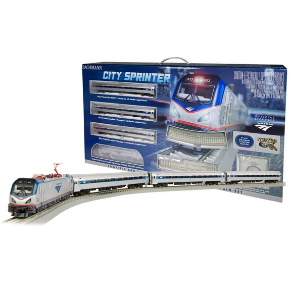 Bachmann Trains - AMTRAK CITY SPRINTER - Ready To Run Electric Train Set - HO Scale