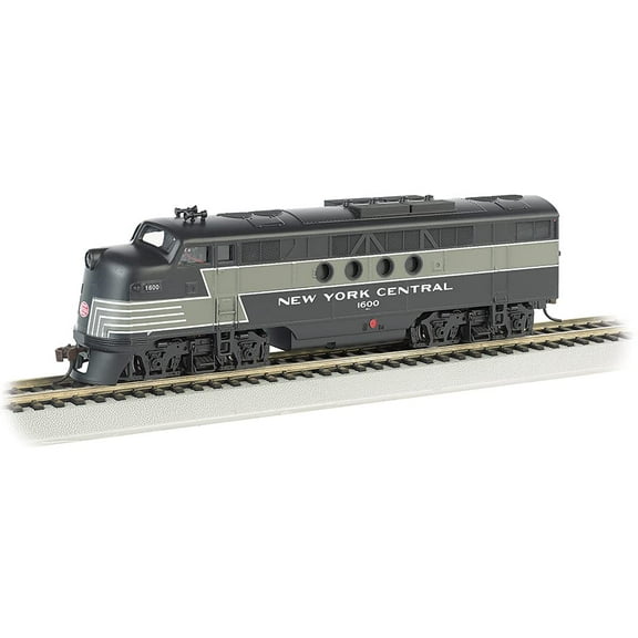 Bachmann Trains - FT - DCC WOWSOUND Sound Value-Equipped Locomotive - New York Central (Lightning Stripe) - HO Scale, Prototypical Black & Gray, (68912)