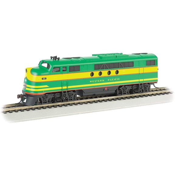 Bachmann Trains - FT - DCC WOWSOUND Sound Value-Equipped Locomotive - Western Pacific Green  Yellow - HO Scale