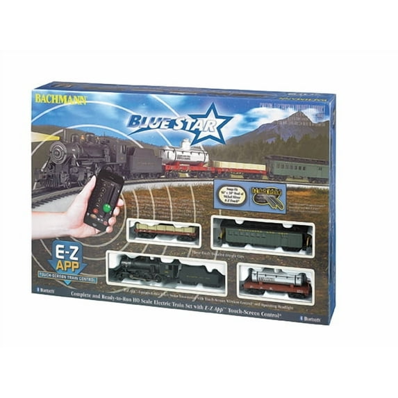 Bachmann Trains HO Scale Blue Star E-A App Smart Phone Controlled Ready To Run Electric Train Set