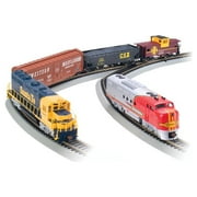 Bachmann Trains HO Scale Digital Commander Santa Fe جاهز للتشغيل مع GP40 و FT Diesel Locomotives Electric Model Train Set