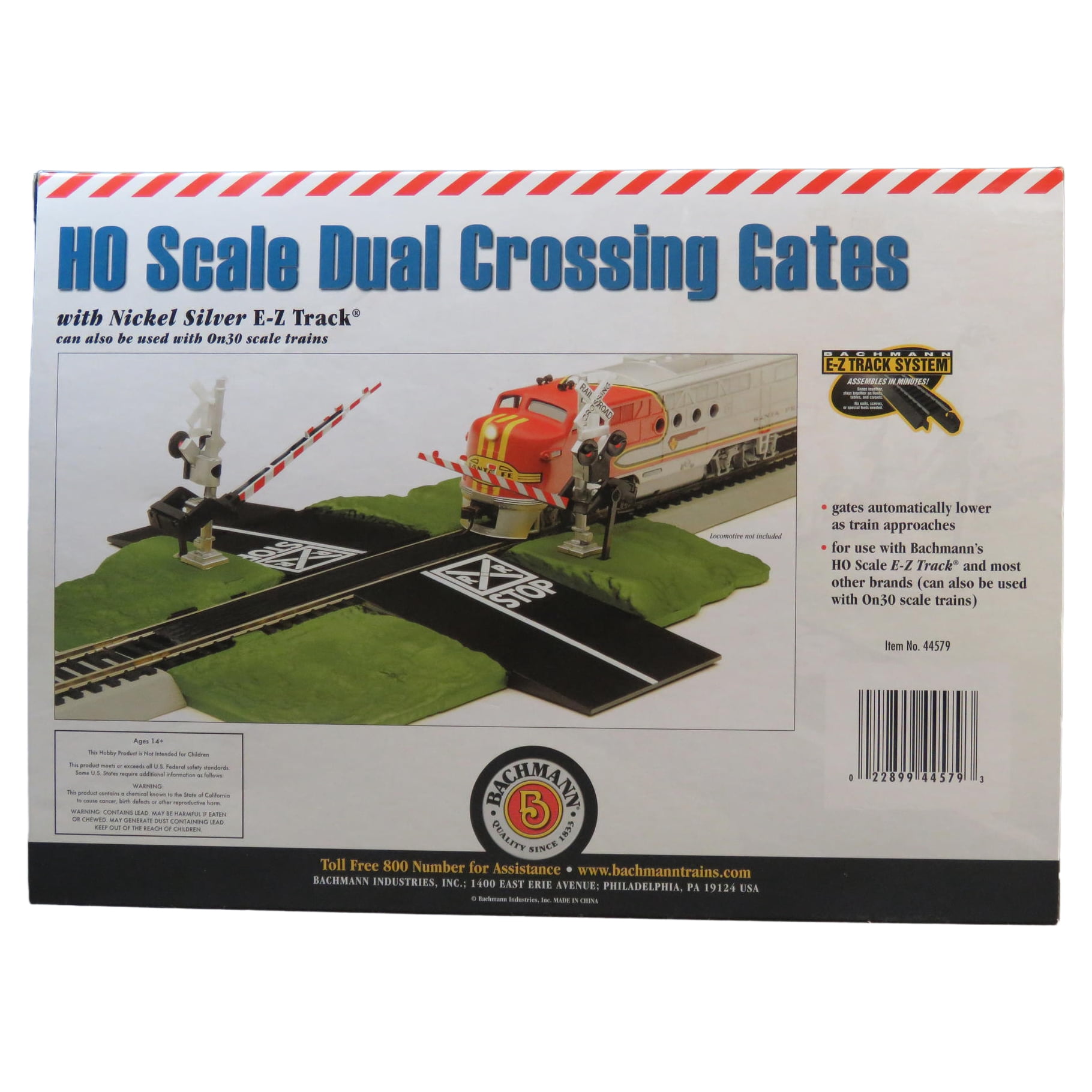 Bachmann Trains E-Z Track HO Scale Crossing Gate Train Accessory