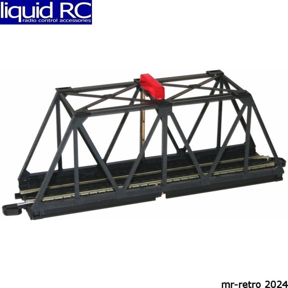 Bachmann Trains HO Scale E-Z Track Truss Bridge w/ Blinking Light Train Track Accessory