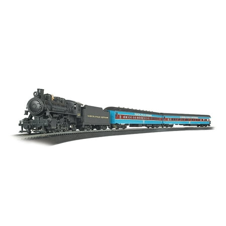Bachmann Trains HO Scale North Pole Express Ready to Run Electric Train Set in Blue and Black