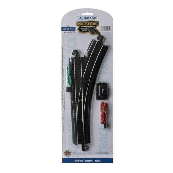 Bachmann Trains HO Scale Remote Turnout Right Train (1/Card) Model Train Accessory