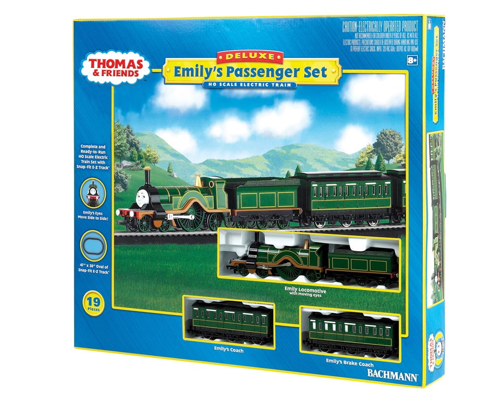Bachmann Trains HO Scale Thomas Friends Emily s Passenger Set Ready To Run Electric Train Set