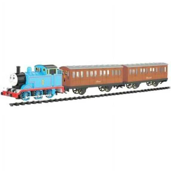 Bachmann Trains Large G Scale Thomas & Friends Thomas w/ Annie & Clarabel - Ready To Run Electric Train Set