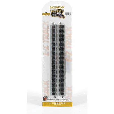 Bachmann Trains N Scale 10" Straight Train Track - 6 Pack
