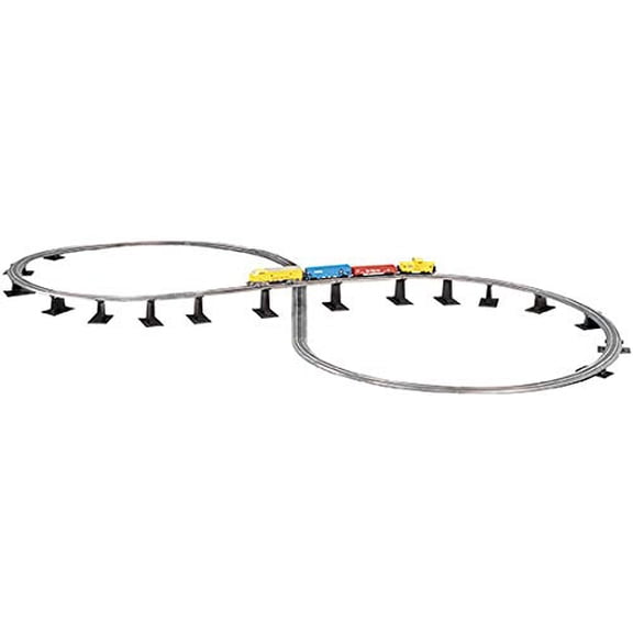 Bachmann Trains - Nickel Silver E-Z Track Over-Under Figure 8 Track Pack - N Scale