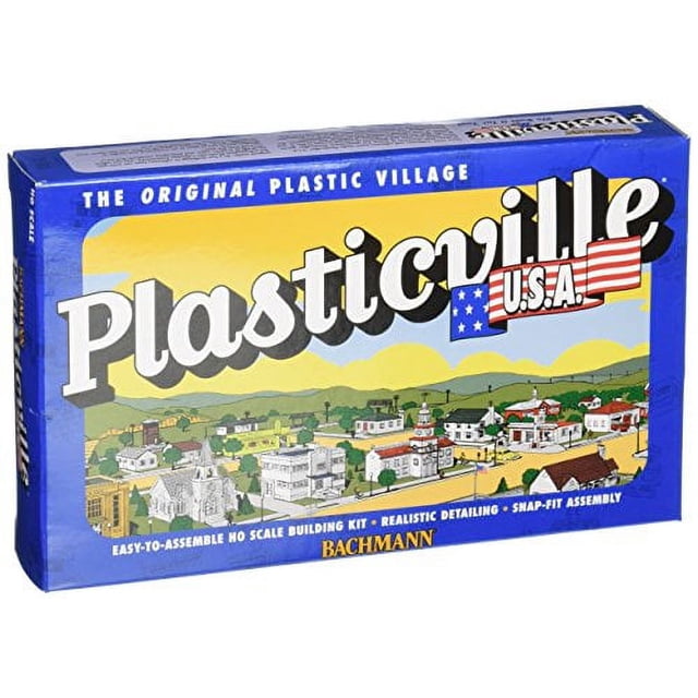 Bachmann Plasticville U.S.A. Fienile In Scala HO | Kit Edificio Non Assemblato | Parti Colorate | Per Treni Modello - 4