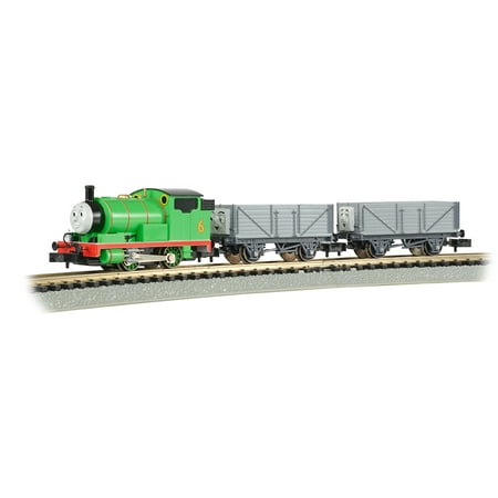 Bachmann Trains - THOMAS & FRIENDS™ - PERCY and the TROUBLESOME TRUCKS Ready To Run Electric Train Set - N Scale