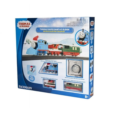 Bachmann Trains - THOMAS SAVES SANTA'S SLEIGH Ready To Run Electric Train Set - HO Scale