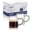 thumbnail image 1 of Bacimi Clear Mini Espresso Cups - Set of 2, 3oz / 90 ML, Borosilicate Glass, Holidays, Solid Print, 1 of 7