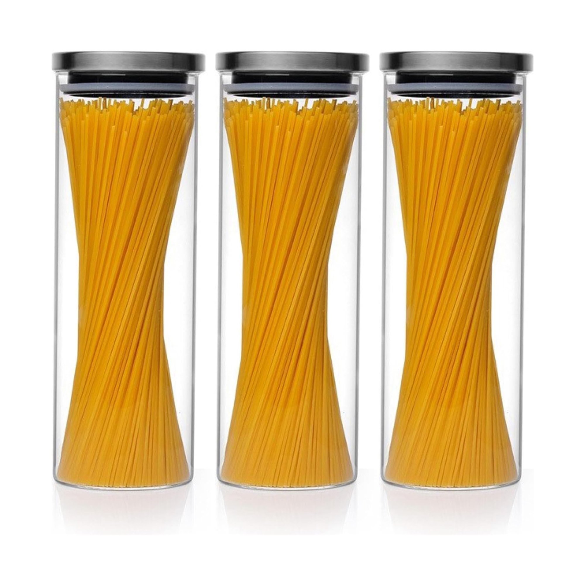 Alluring Ceramic Jars Set Of Three Amber