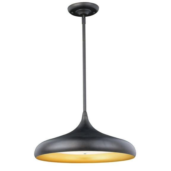 Bacio LED Bronze Motion Sensor Dome Pendant Light