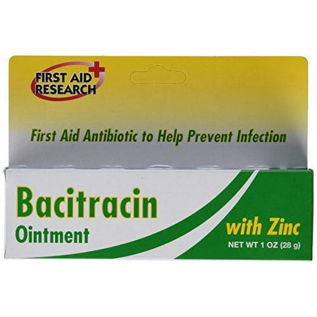 Bacitracin First Aid Zinc Ointment Treat & Prevent Infection, 1oz, 4Pack
