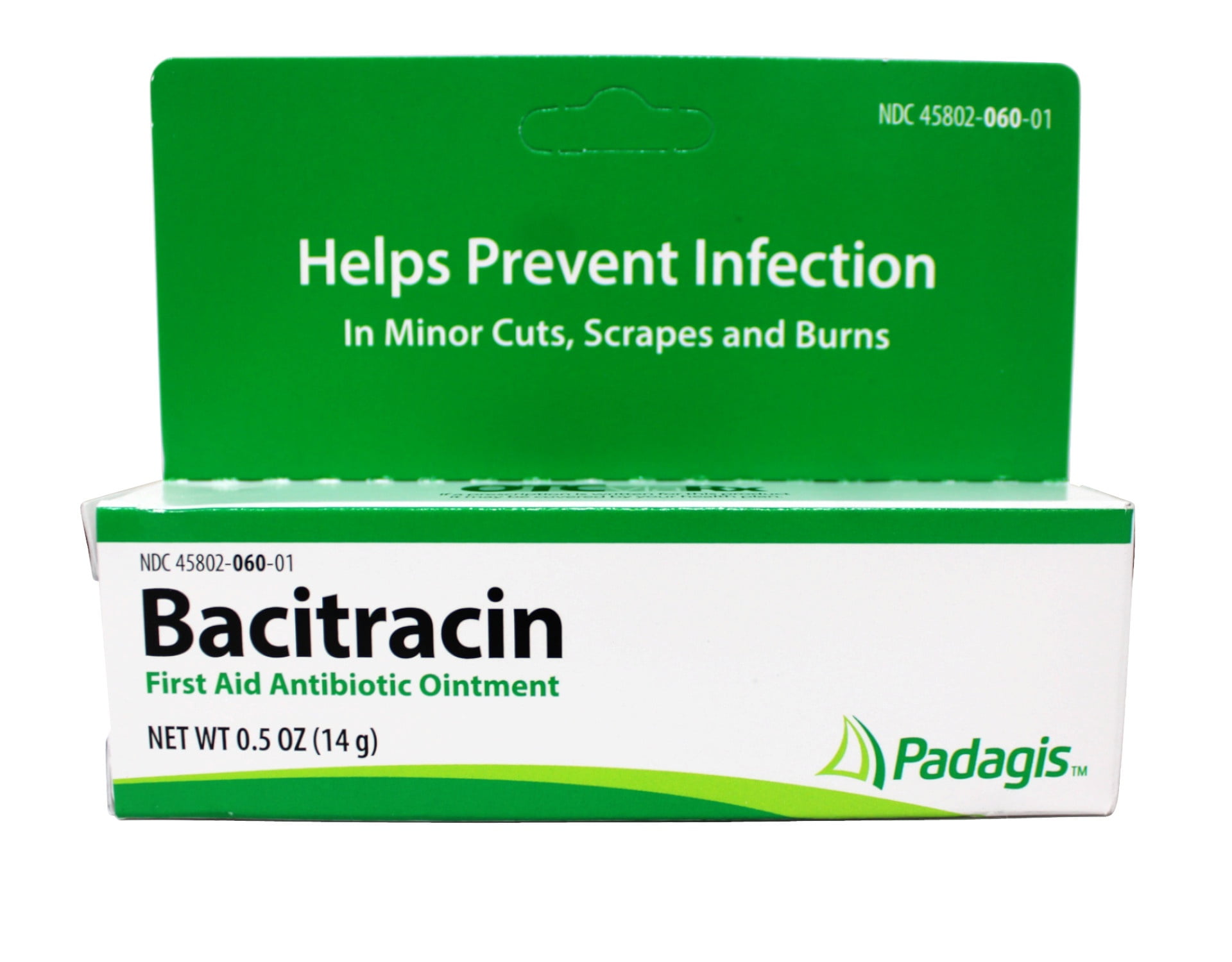 Bacitracin Ointment First Aid Antibiotic, Prevent Infection Minor Cut, 0.5oz (14g)