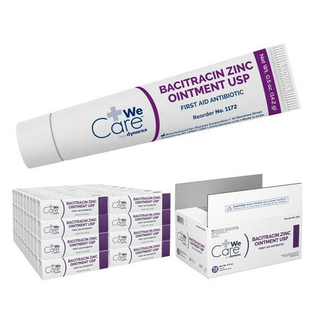 Bacitracin Zinc Ointment, 0.5oz Tube, Case of 72