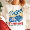 thumbnail image 1 of Back 2 Back Champions Sweatshirt | Retro Dodgers Crewneck | LA Baseball Pullover | Unisex Baseball Fan Gift, 1 of 7