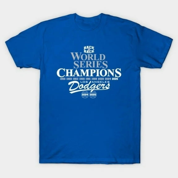 Back 2 Back Los Angeles Inspired Fan T-Shirt, Baseball Team Supporter Tee, World Series 2025 Shirt, Unisex Top S-5XL
