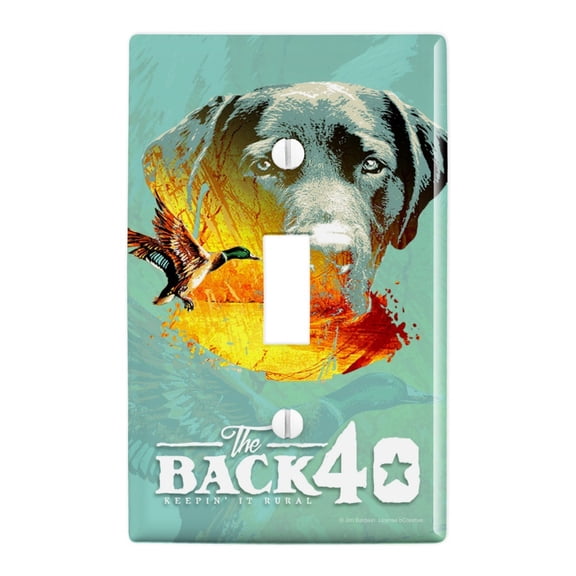Back 40 Barn Keepin' It Rural Lab Dog Mallard Duck Hunting Plastic Wall Decor Toggle Light Switch Plate Cover