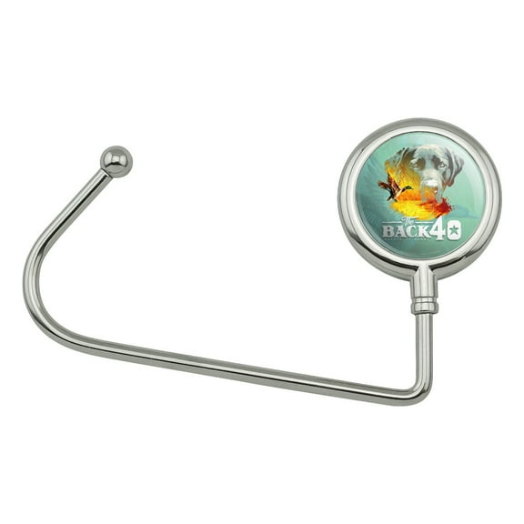 Back 40 Barn Keepin' It Rural Lab Dog Mallard Duck Hunting Purse Bag Hanger Holder Hook