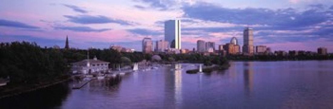 Back Bay Boston Canvas Art - Panoramic Images (37 x 12)