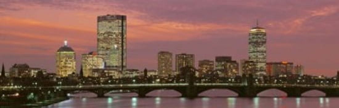 Back Bay Boston Massachusetts USA Canvas Art - Panoramic Images (18 x 6)