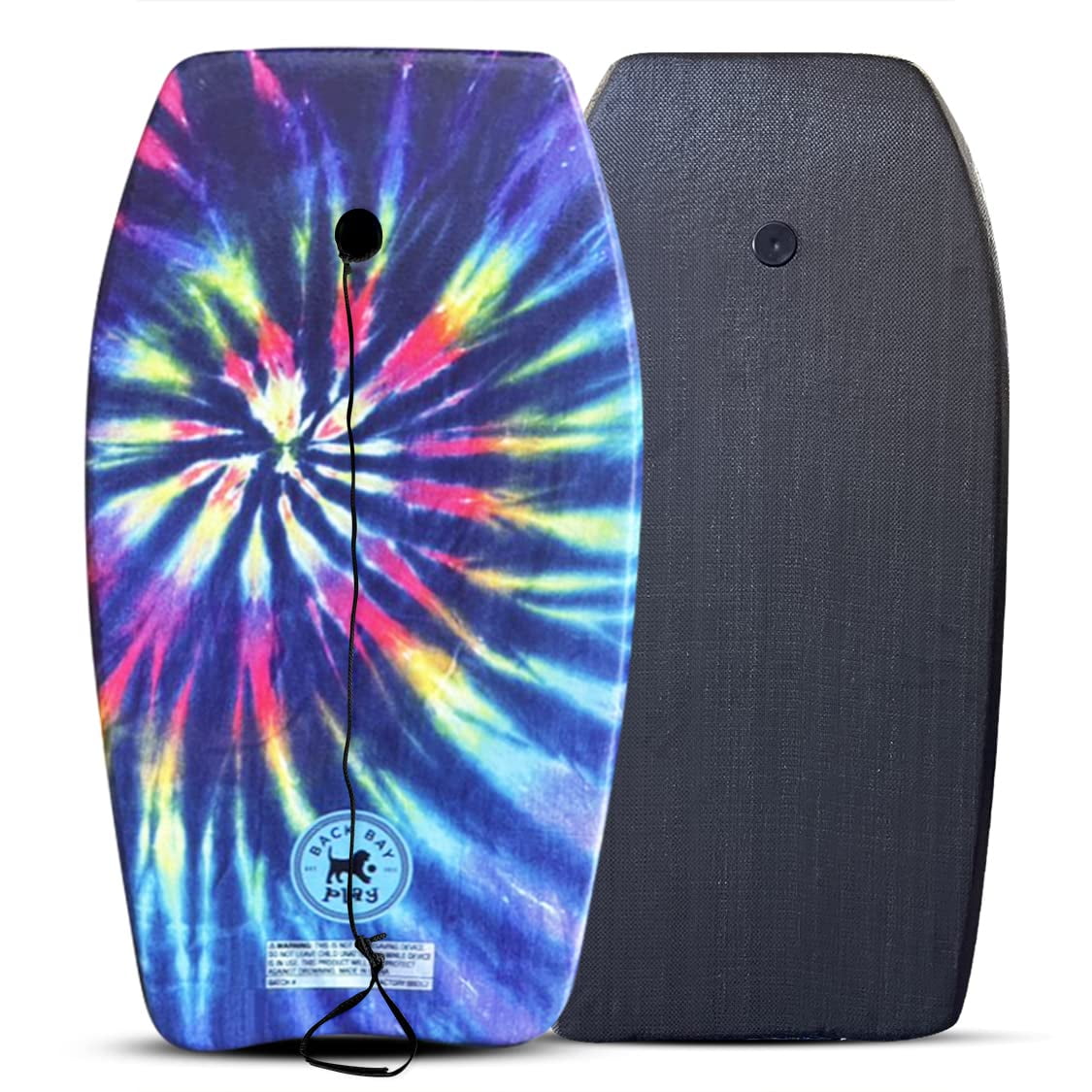 Back Bay Play 33" EPS Core Bodyboard with Wrist Leash Reverse Tie Dye