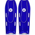thumbnail image 1 of Back Bay Play 47 in Snow Sled Racer Plastic Sled 2 Person Toboggan Rope 4 Handles for Kids Adult Royal Blue, 1 of 7