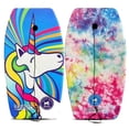 thumbnail image 1 of Back Bay Play Body Boards - Lightweight EPS Core Boogie Boards for Beach - Bodyboard, Boogie Board for Beach Kids with Wrist Leash Surfing for Kids & Adults - 2 Pack 33" Hippy/Accordian, 33 inch, 1 of 6