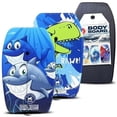 thumbnail image 1 of Back Bay Play Body Boards - Lightweight EPS Core Boogie Boards - Bodyboard, Boogie Board for Beach with Wrist Leash Surfing for Kids & Adults - 2 Pack 33" Hippy/Hippy, 33 inch, 1 of 17