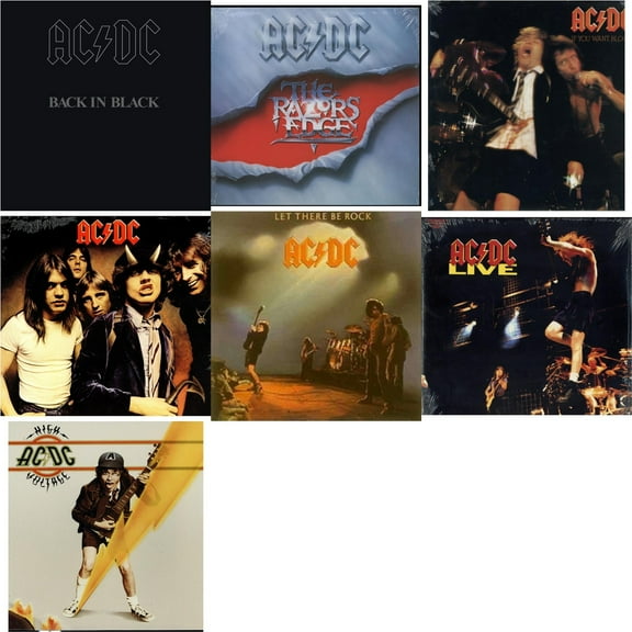 Back In Black (180G) & RazorS Edge (180G) & If You Want Blood You've Got It (180G) & Highway To Hell (180G) & Let There Be Rock (180G) & Live (2LP/180G) & High Voltage (180G)