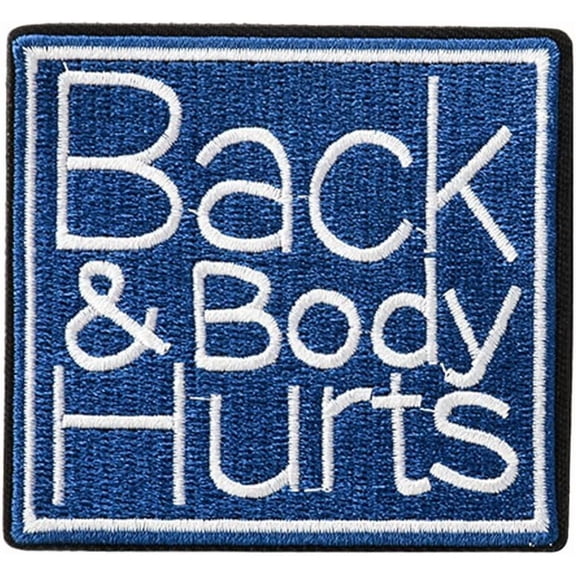 Back and Body Hurts, Morale Patch, Meme Patch, Moral Patches, Military Patch, Hook and Loop, Embroidered Patches for Tactical Backpack, Murph, Vests, Jackets, Jeans, Hats, Helmets