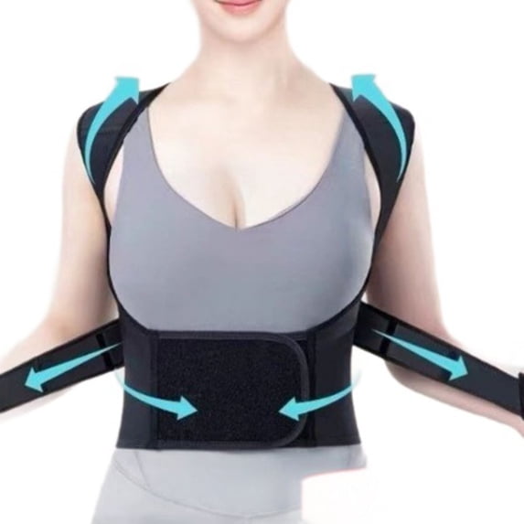 Back Brace For And Upper Spine Support Adjustable Posture Trainer For Neck Shoulder Non Breathable Under