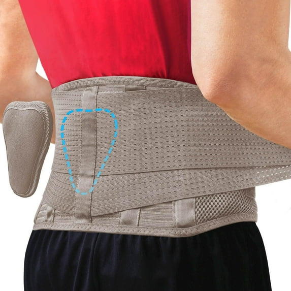 Back Brace for Lower Back Pain - Immediate Relief from Sciatica, Herniated Disc, Scoliosis - Breathable Design With Lumbar Support Pad - For Home & Lifting At Work - For Men & Women - Large