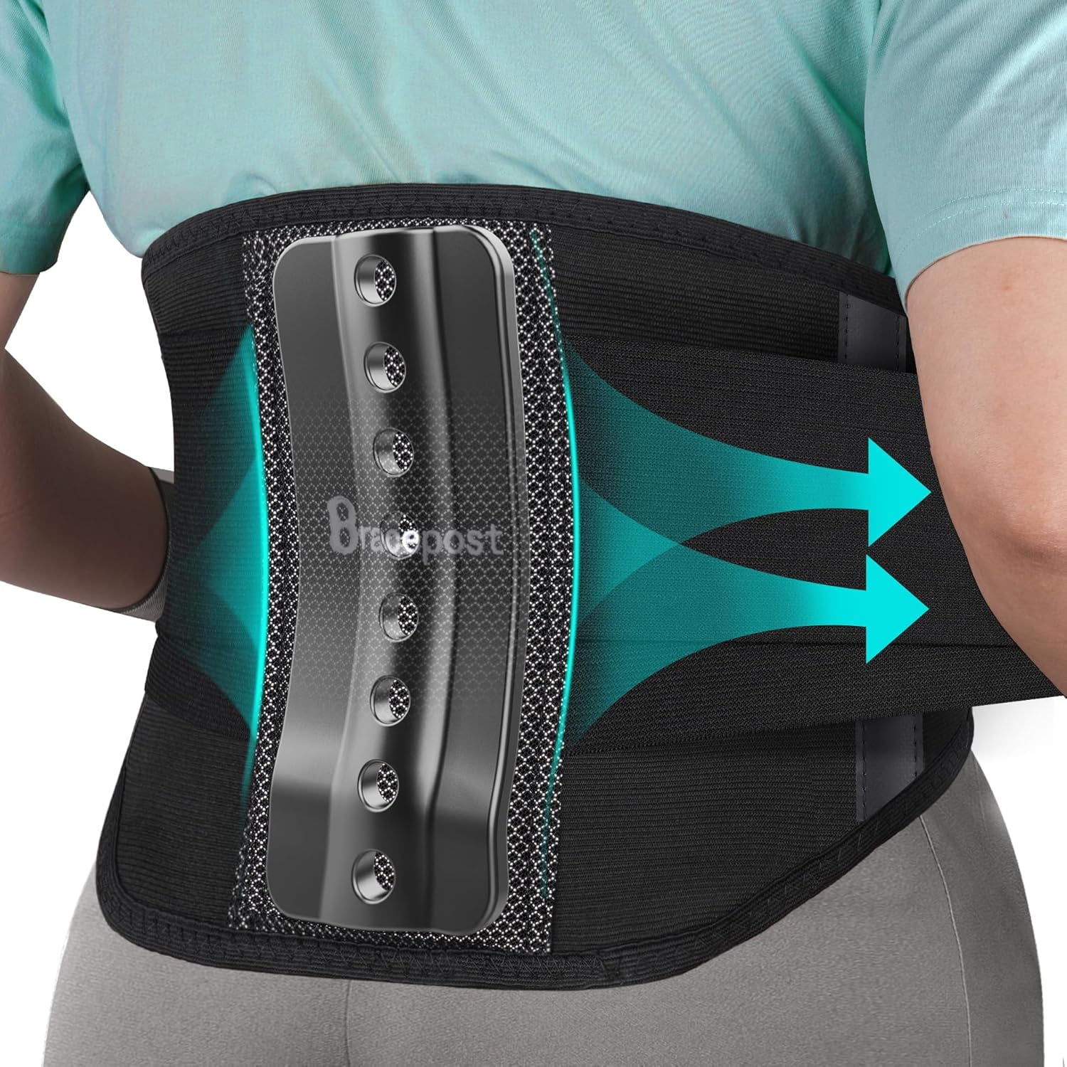 FEATOL Back Support – Lightweight Breathable Posture Corrector For Back Pain Relief
