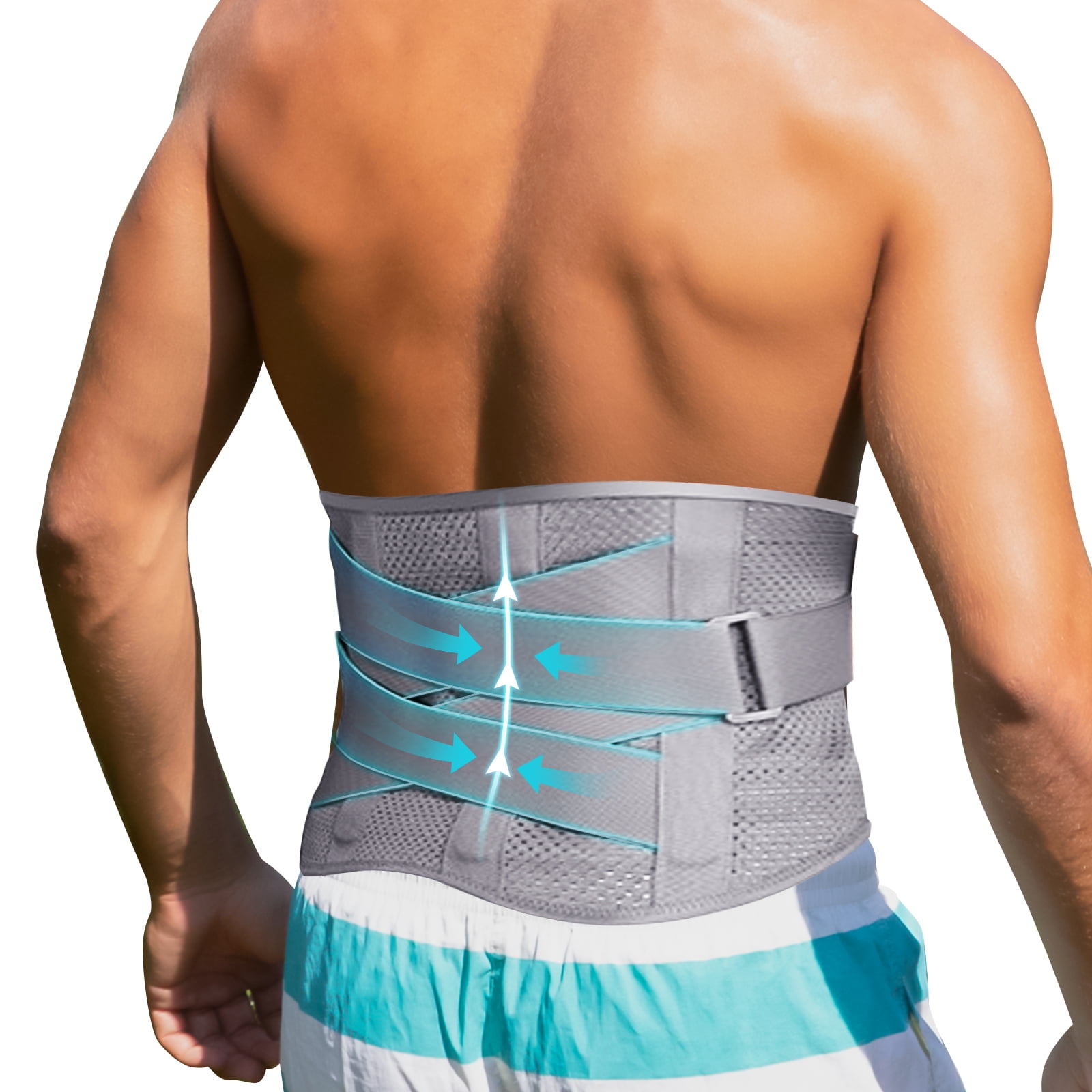 Adjustable Lower Back Brace Lumbar Support Waist Belt for Men