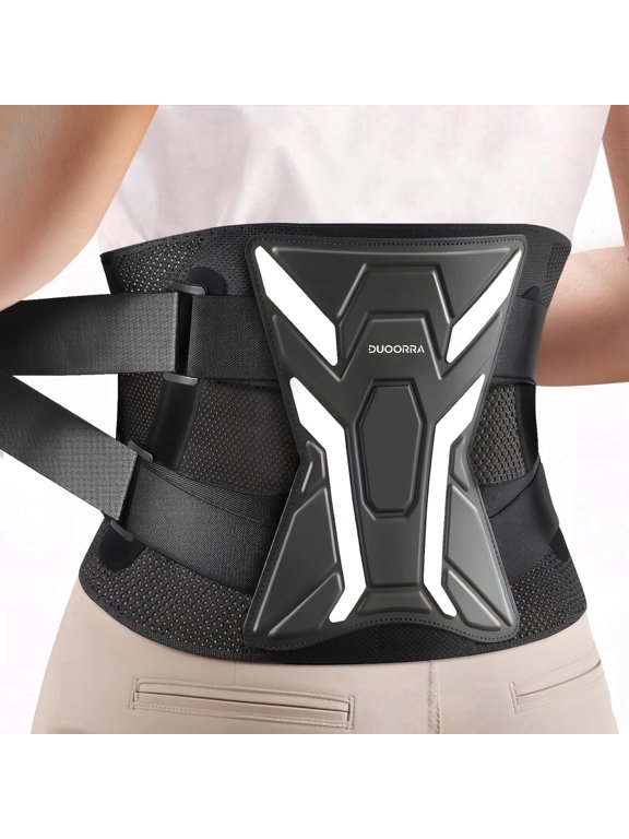 Back Brace for Men & Women - Lower Back Pain Relief Breathable Lower Back Back Brace, Black