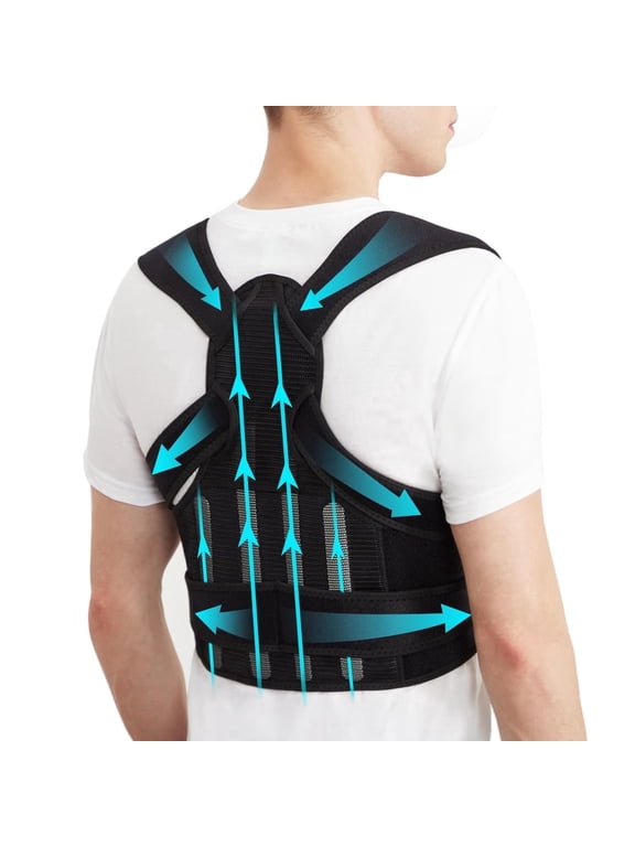 Back Brace Posture Corrector for Women and Men - Back Straightener Ideal for Scoliosis, Hunchback, Spine Corrector, Adjustable Support Upper and Lower Back Pain Relief - M