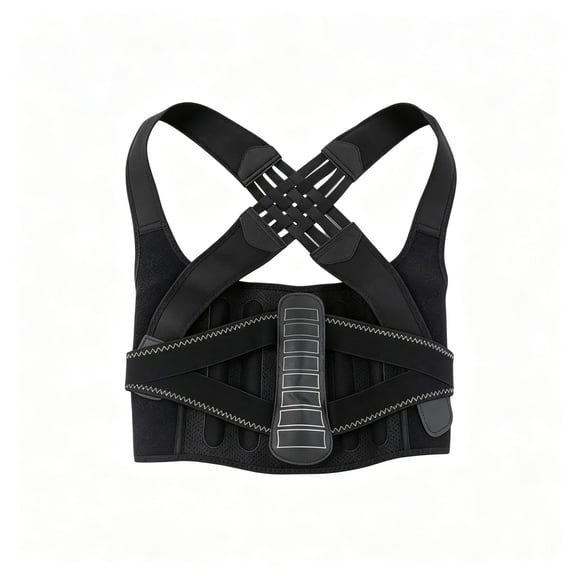 Back Brace Posture Corrector for Women and Men with Spine Vertical Alignment System, Lower Back Pain Relief, Back Straighter Instant Posture Corrector - Scoliosis (Black, XX-Large)