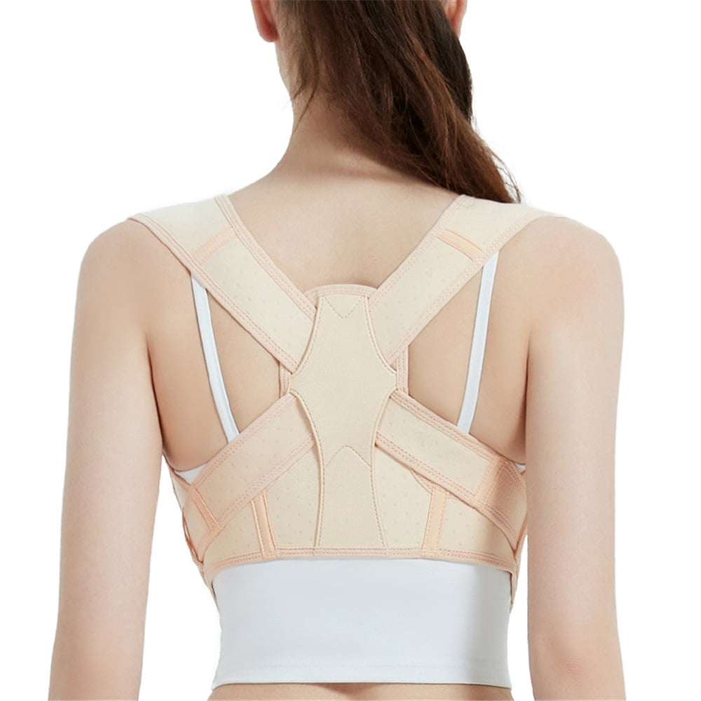 Back Brace Posture Corrector for Women Shoulder Straightener for Upper and Lower Back Pain Improving Postura Support Belt for Scoliosis (S/M)