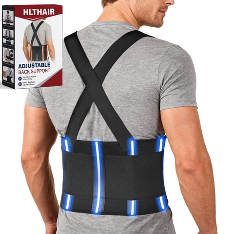 Back Brace for Lower Back Pain Back Support Brace Relief with 4 Stays, Breathable Back Support Belt for Heavy Lifting Work, XL