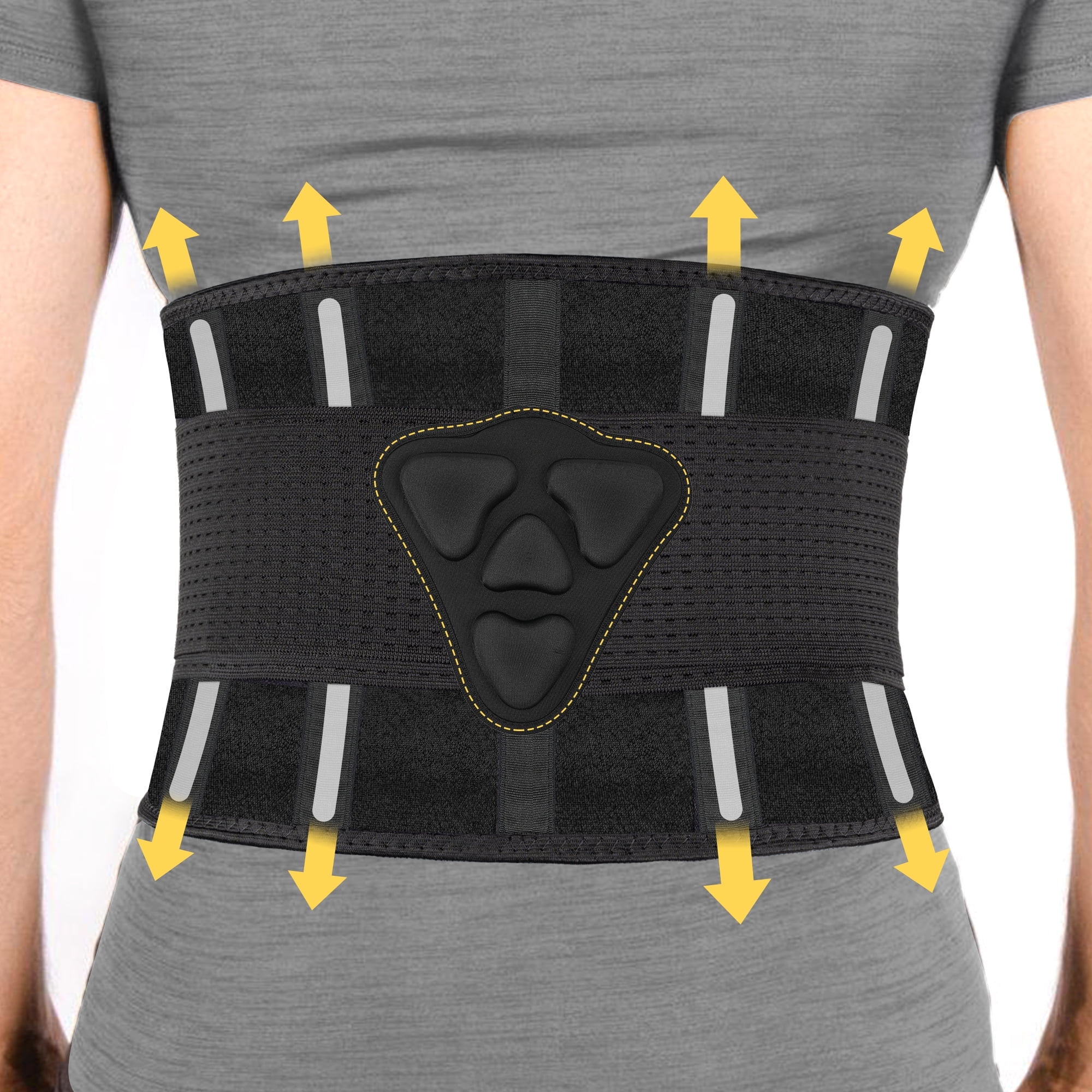 Mueller Adjustable Lumbar Back Brace with Removable Pad Plus Size