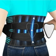 Back Brace for Lower Back Pain Relief，Send back pads，Back Support Belt for Women & Men, Lower Back Brace for Herniated Disc, Sciatica