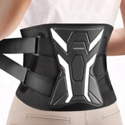 Back Brace for Men & Women - Lower Back Pain Relief Breathable Lower Back Back Brace, Black