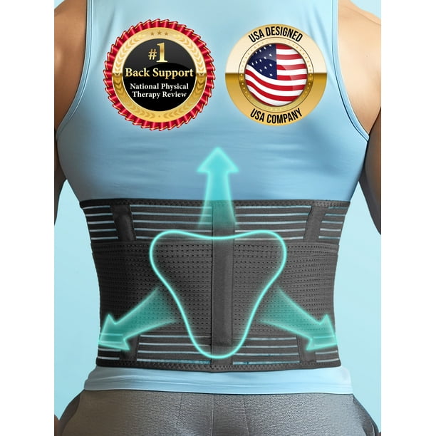 Back Brace for Men Women XXL Back Support Belt W Lumbar Pad for Lower Back Pain Sciatica Scoliosis Relief by Cozlow