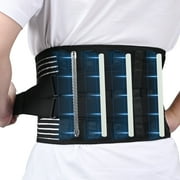 Hlthair Back Brace with 6 Stays Breathable Lumbar Support Belt for Men & Women perfect for Back Strain, Sciatica, Posture Correction Size L