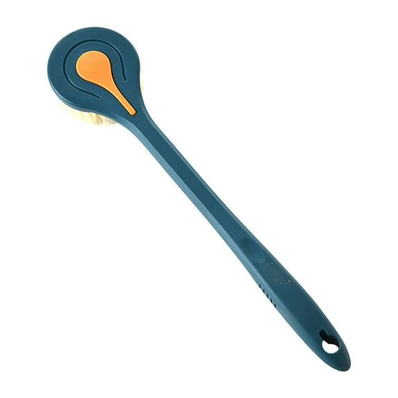 Back Brush Long Handle for Shower - Back Scrubber Use with Soft, Stiff Bristle and Exfoliating Brush Head, Bath Washer Body Scrub Brushes for Use in Shower for Men, Women, Elderly 14.9"