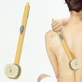 thumbnail image 1 of Back Brush Long Handle for Shower Elderly, Bath Brush with Soap Dispenser, Long Handle Bath Massage Cleaning Brush with Soap Dispenser, Back Scrubber for Shower Men and Women, 1 of 4